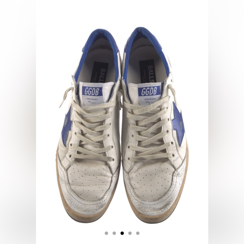 Golden goose ball star shoes. Blue/White. Size 12. - Picture 6 of 6